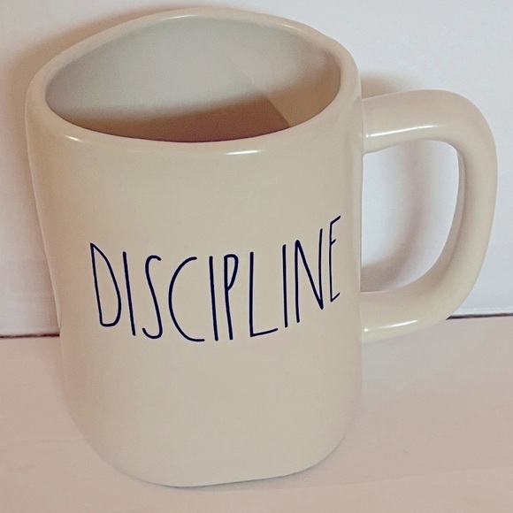 Rae Dunn Discipline Coffee Mug - Picture 1 of 5